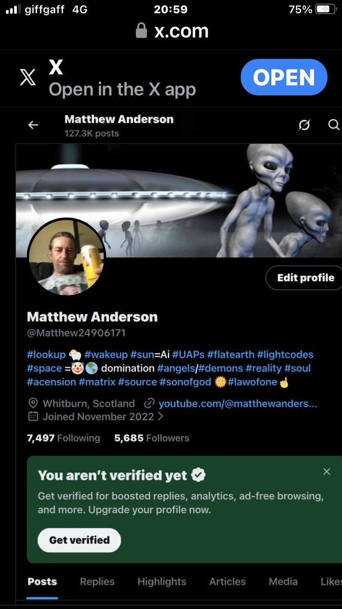 Matthew24906171's tweet image. They follow me everywhere I’ve been posting videos on here for years now!
I’m just like them #invisable 
 mostly
Censored🤬
😀
#thewatchers #growling 🫥👽 in fact I just recently retweeted 1 yesterday search 
My profile 
Using
 #️⃣provided🆗remember to share 🔍📄#lookup #wakeup 🍻