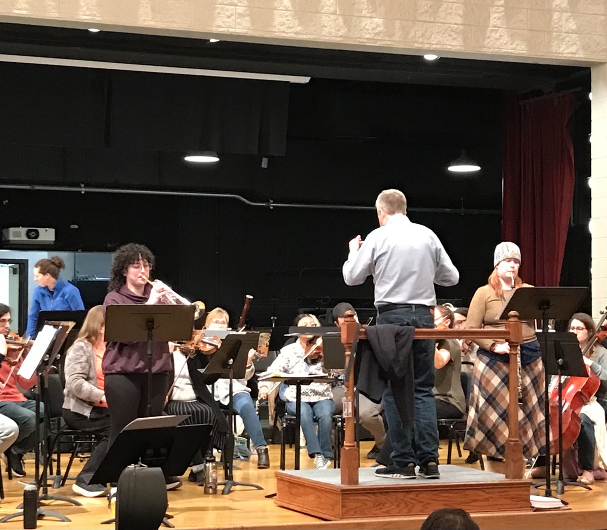 jolietsymphony's tweet photo. Two sides of Copland.
Two very different sound worlds. One powerful rehearsal night.
From Eight Poems of Emily Dickinson with Jennifer Barrett to Quiet City featuring Alyson Bauman and Christi Allison — led by Sean Paul Mills.

We can’t wait to share it with you. https://t.co/LfK56vFHDd