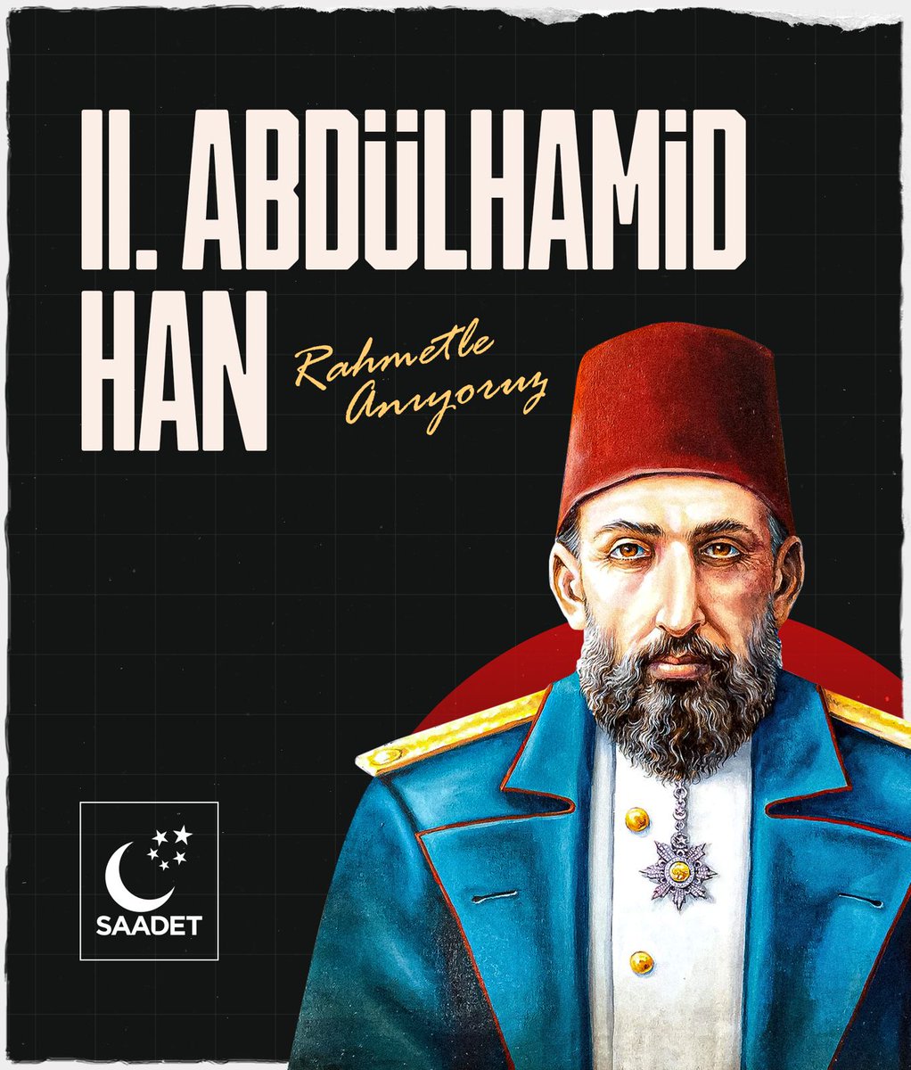 İktidarı boyunca Orta Doğu üzerinde kurulan hain projeleri bozmak için mücadele eden Sultan Abdülhamid Han’ı vefatının yıl dönümünde rahmetle anıyoruz.
