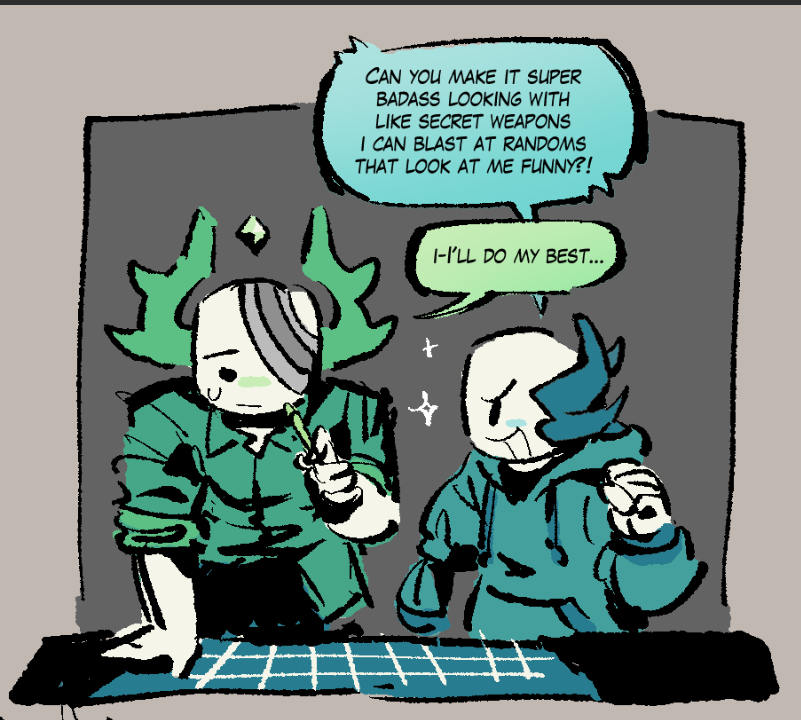 medkit and rocket friendship doodle yauyyy #phighting