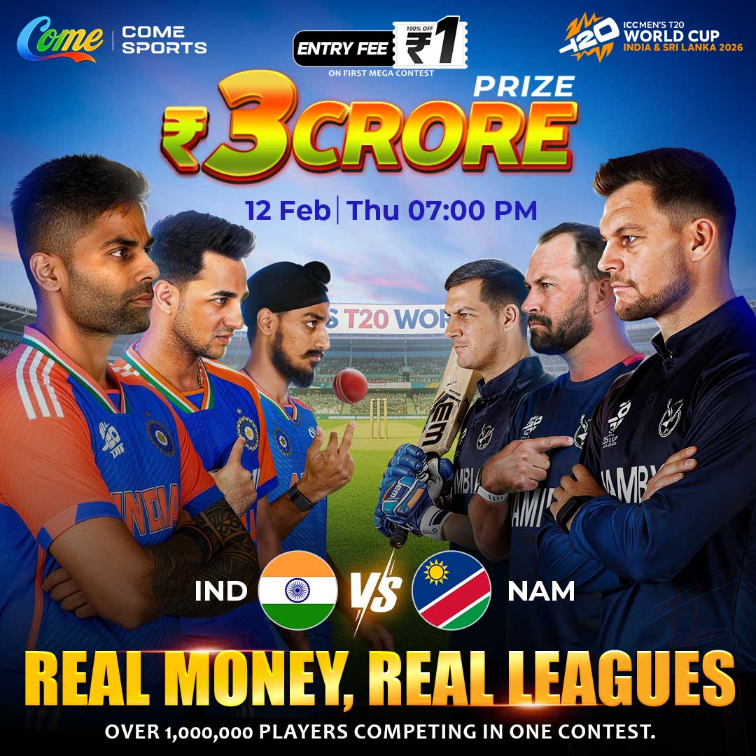 Comecom_IN's tweet photo. आज का स्पोर्ट्स प्रीव्यू तैयार है! तीसरा मैच 1st गारंटीड पुरस्कार 65 लाख तक है!
#COMEcom #COMESports #FantasyCricket #T20WorldCup #IndiaFantasy https://t.co/BU1Ho4vXJV