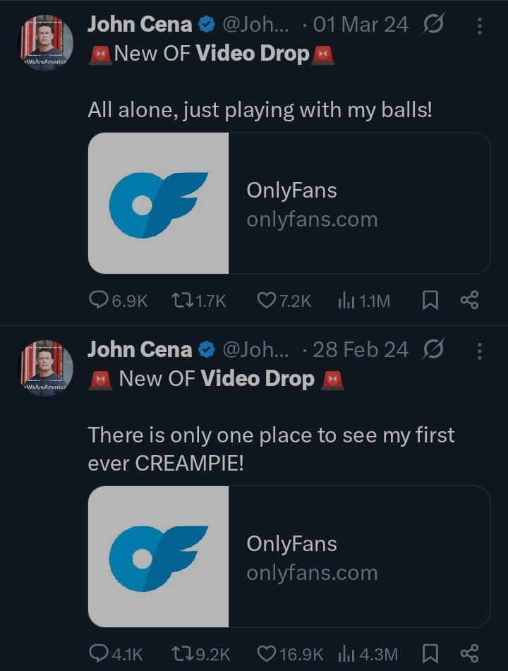 Y’all don’t remember John Cena’s “OnlyFans era”? 😭