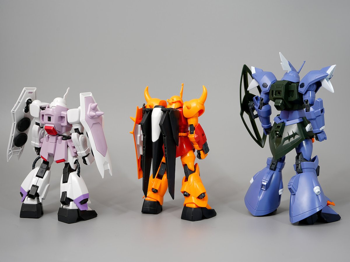 ザクファントム、グフイグナイテッド、ゲルググメナースを並べて グフ