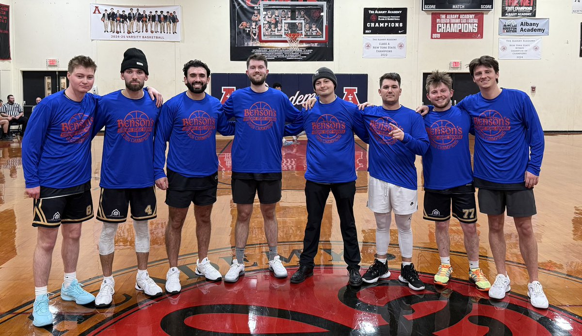 BensonsESS's tweet photo. Congratulations to Capital District Heating!!  Benson Men’s Basketball Fall Session Champions!  MVP: Nick Debrino , Coach of the Year: Angelo Chiera, Solid season &amp; nice game 3 win! https://t.co/MIp7BPFzOh