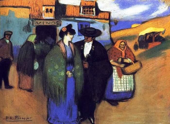 gokc22299's tweet photo. .

Pablo Picasso, 
Spanish Couple in Front of an Inn, 1900.

. https://t.co/zDEpIW6Kz5