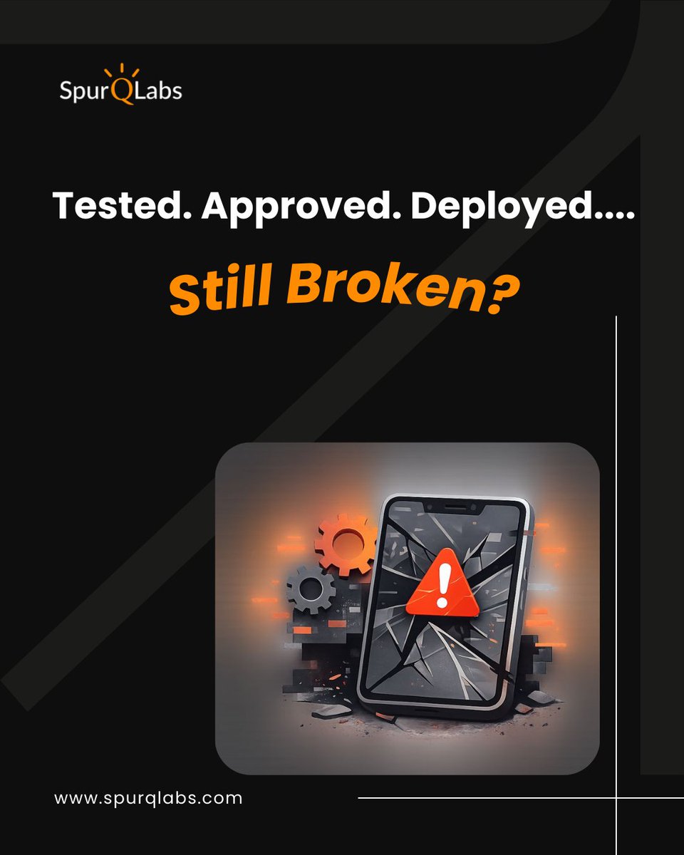 spurqlabs's tweet photo. All tests passed.
So why is production still breaking? 🤔
.
.
.
#SoftwareTesting #QualityEngineering #QA #AutomationTesting #ShiftLeft #AgileTesting #SpurQLabs #TestingStrategy #CEO #CTO #qamanager #sdet https://t.co/9mLHmEQmkK
