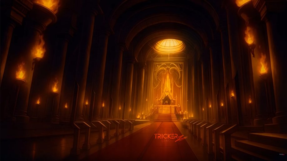 Kaito enjoys the tranquility of the night as he gazes out of a large window in his personal hall within his family's ancestral castle on his homeworld with the moonlight illuminating the hall in a serene and silvery glow for the moment.