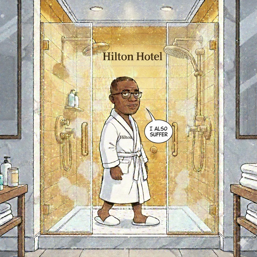 Panya Panya Lesufi at Hilton Hotel in Johannesburg this morning preparing for #SONA