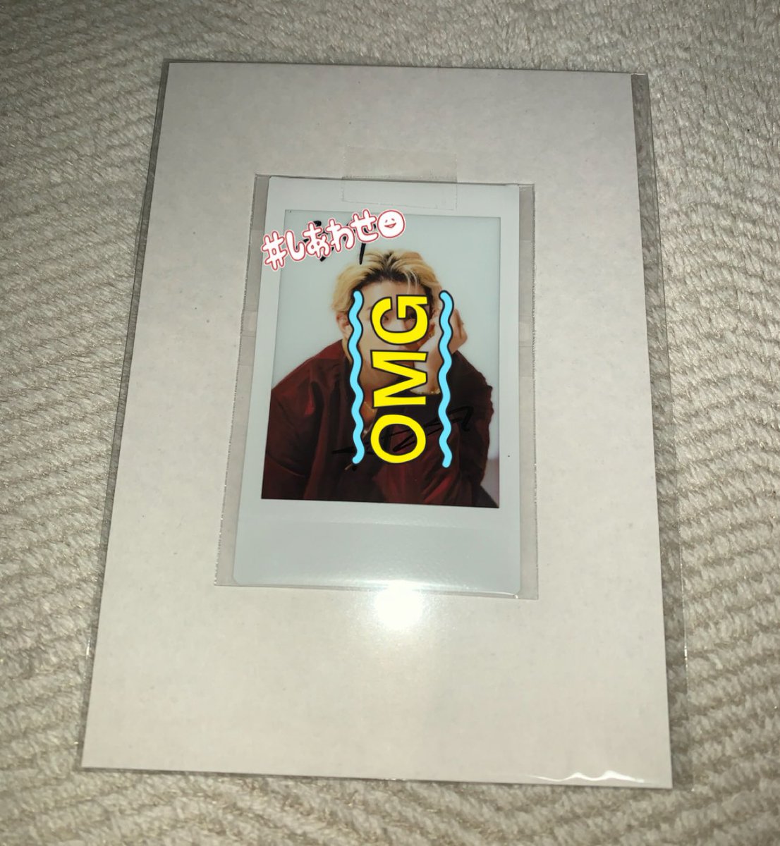 11月のスクラッチで初めて当てたA賞の サイン入りチェキがやっと届いた