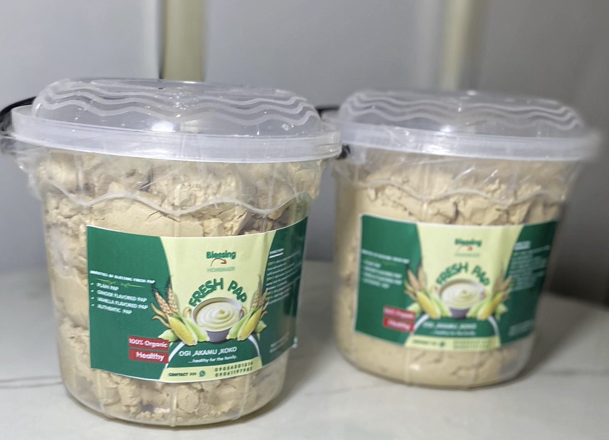 Our order for the week going out  
Anthony,Ipaja and Ayobo  axis of Lagos 
If you want for your self or want to gift someone a bowl of pap for Val.
Send a Dm 
09054301314
#babyfood
