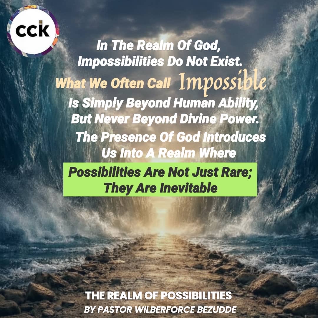citychurchkla's tweet image. Child of God; Where God is present, impossibility yields to purpose, faith discovers that the realm of God is truly the realm of possibilities.

Tap on the link 👇for full devotion 
whatsapp.com/channel/0029Va…

#TheRealmOfPossibilities
#CckDailyDevotion
#NothingMissingNothingBroken