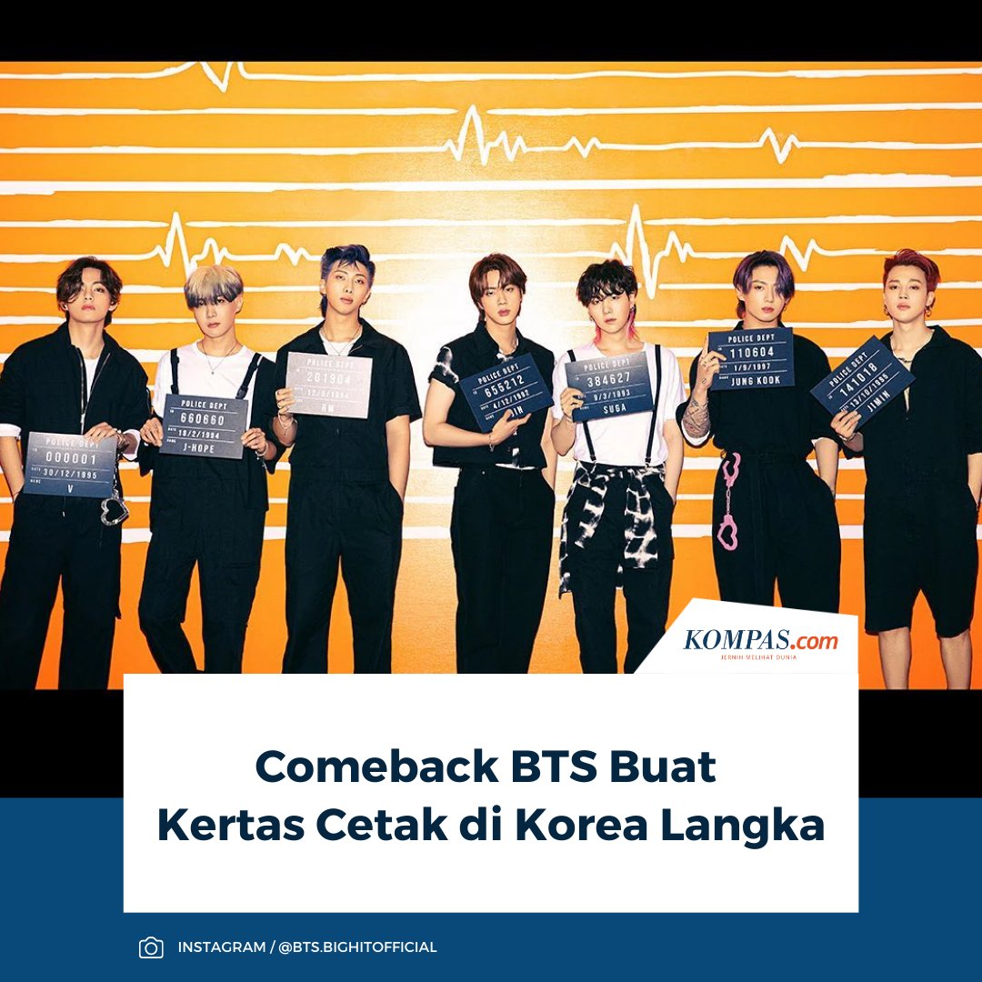 Album terbaru BTS, ARIRANG, yang akan rilis 20 Maret 2026 disebut memicu kelangkaan kertas cetak di Korea Selatan akibat tingginya permintaan pre-order dan merchandise terkait BTS.

👉🏻Baca selengkapnya kompas.com/hype/read/2026…

~AM #BTS #Arirang #KoreaSelatan