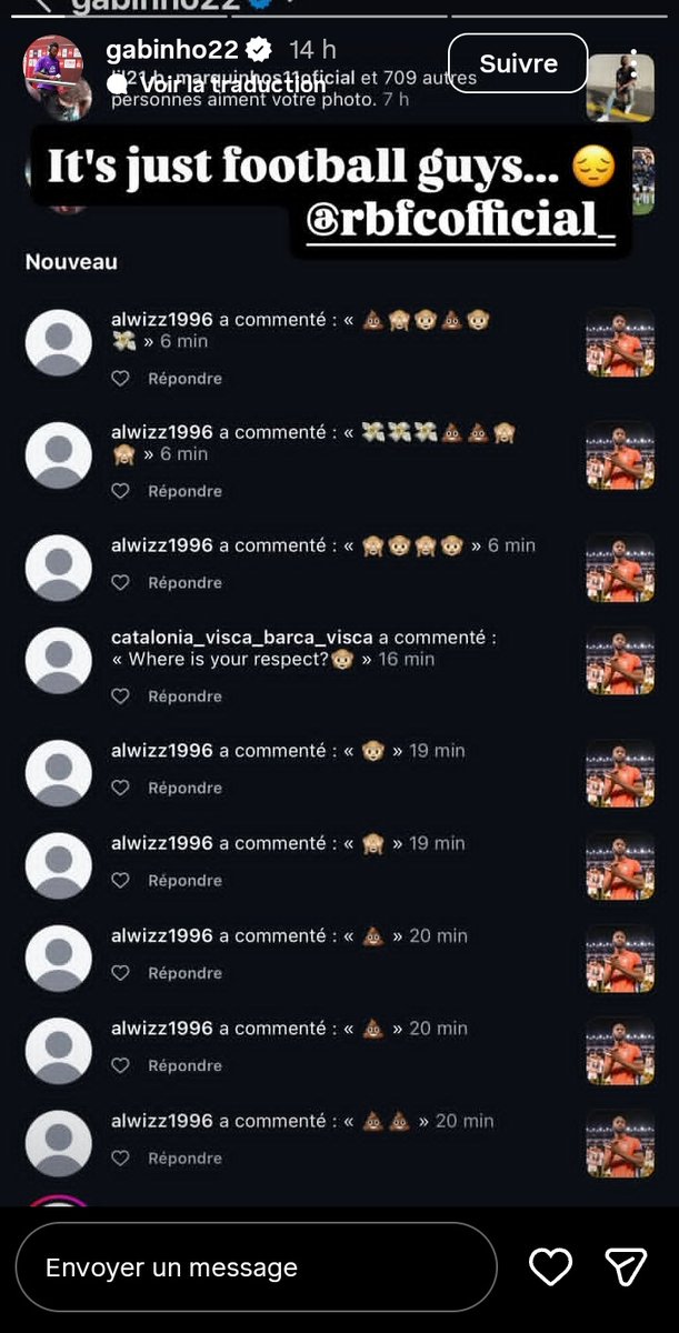 Mutombo, a player for Ratchaburi FC was subjected to racist remarks following last night’s match.