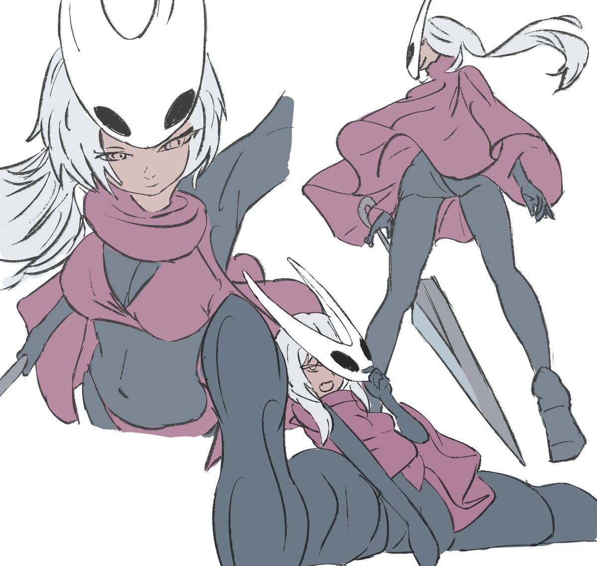 DmiF007's tweet photo. Sketch 10. 🙃
#Silksong #silksongart #Hornet #fanart https://t.co/Jhd0g9Tzm8