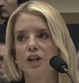 Go_mezzzz's tweet photo. @AGPamBondi this alcohol syndrome baby lies under oath defending pedophiles. https://t.co/dYB7KatWVe