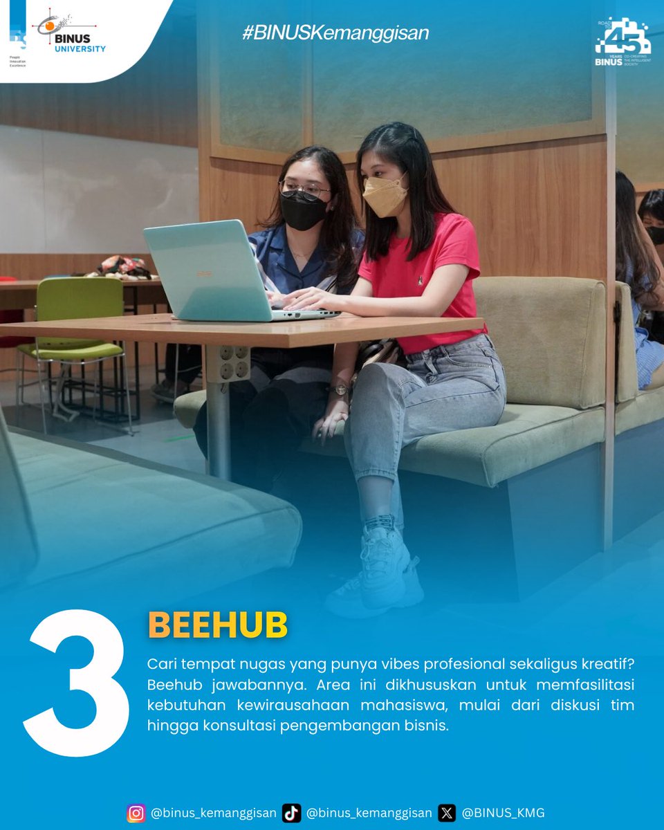 Siapa bilang nugas di kampus nggak bisa estetik? Di Binus Kemanggisan, kita punya spot-spot yang nggak cuma nyaman buat belajar, tapi juga bikin mood naik.

Kalau kalian suka nugas dimana?📚✨

#BINUSKemanggisan #BINUSJakarta #BINUSUniversity #BINUSAnggrek