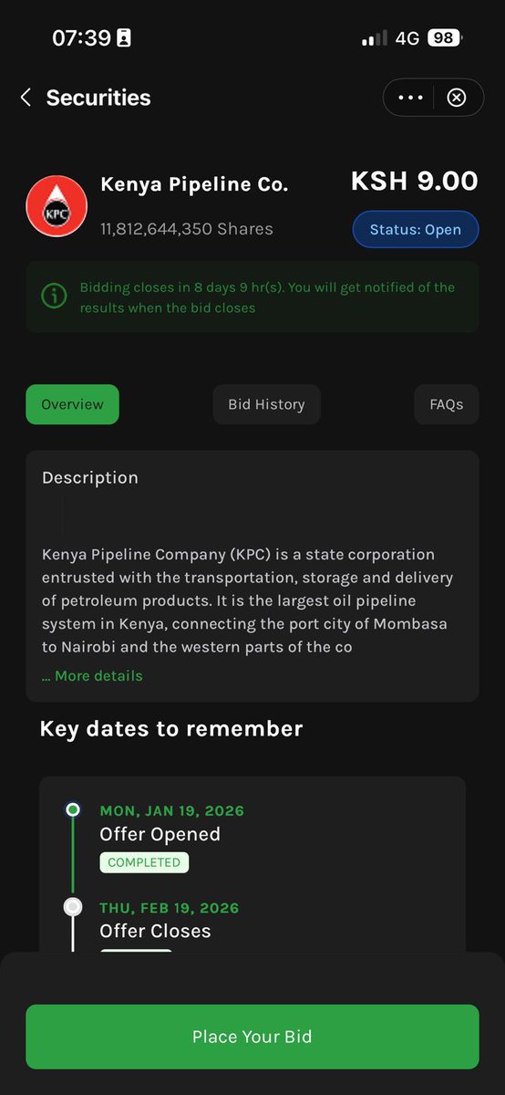 You can now participate in the Kenya Pipeline IPO through Safaricom Ziidi Trader-an opportunity that allows you to invest  conveniently through M-PESA.

<a href="/SafaricomPLC/">Safaricom PLC</a>
<a href="/StateHouseKenya/">State House Kenya</a>
<a href="/KASIB_KE/">KASIB KENYA</a>
<a href="/CMAKenya/">Capital Markets Authority Kenya</a>
<a href="/cdsckenya/">Central Depository & Settlement Corporation Kenya</a>
<a href="/TreasuryKe/">National Treasury</a>
<a href="/mwiti_frank/">Frank Mwiti</a>