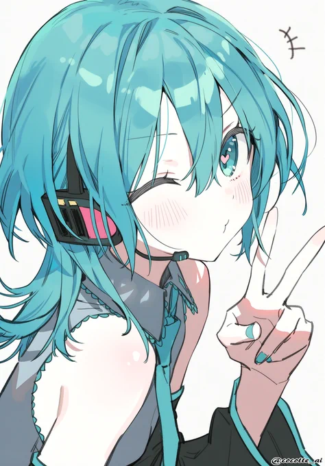 #初音ミク ウルフカットミクさん