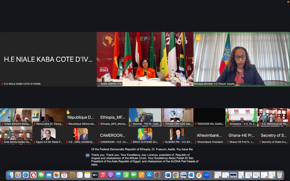 ETEmbassyISB's tweet photo. The 43rd ordinary session of the African Union Development Agency (#AUDA- #NEPAD) Heads of State and Government Orientation Committee (#HSGOC) was held virtually on the margins of 48th Executive Council meeting and the 39th Ordinary Session of the @_AfricanUnion Assembly.
The session reviewed #Agenda2063 progress and renewed key mandates.
Click on the link below for more: https://t.co/7lZLAbc7sa