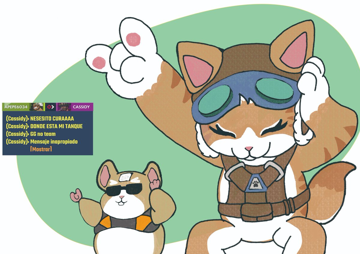 adanabel6's tweet photo. #Overwatch #OverwatchFanart cuando meteran a un campeón que sea un perro me gusta el gato 🐱 pero un perro que esté en el rol de daño sería asombroso https://t.co/9CRROunJGC