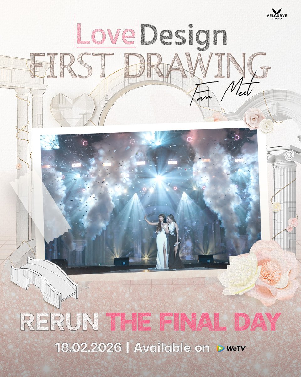 🔴RERUN : LOVE DESIGN FIRST DRAWING FAN MEET
รับชมได้วันที่ 18 ก.พ. 2569 สุดท้ายทาง #WeTV แล้วนะคะ 
ไปดูกันสัก 97 รอบให้หายคิดถึงเลยน้าาา

#LoveDesignSeries #KaoJaneJaneKao 
#9779s #supassra_sp #janeeyeh 
#Friendpalm #Friendtf #palmpr