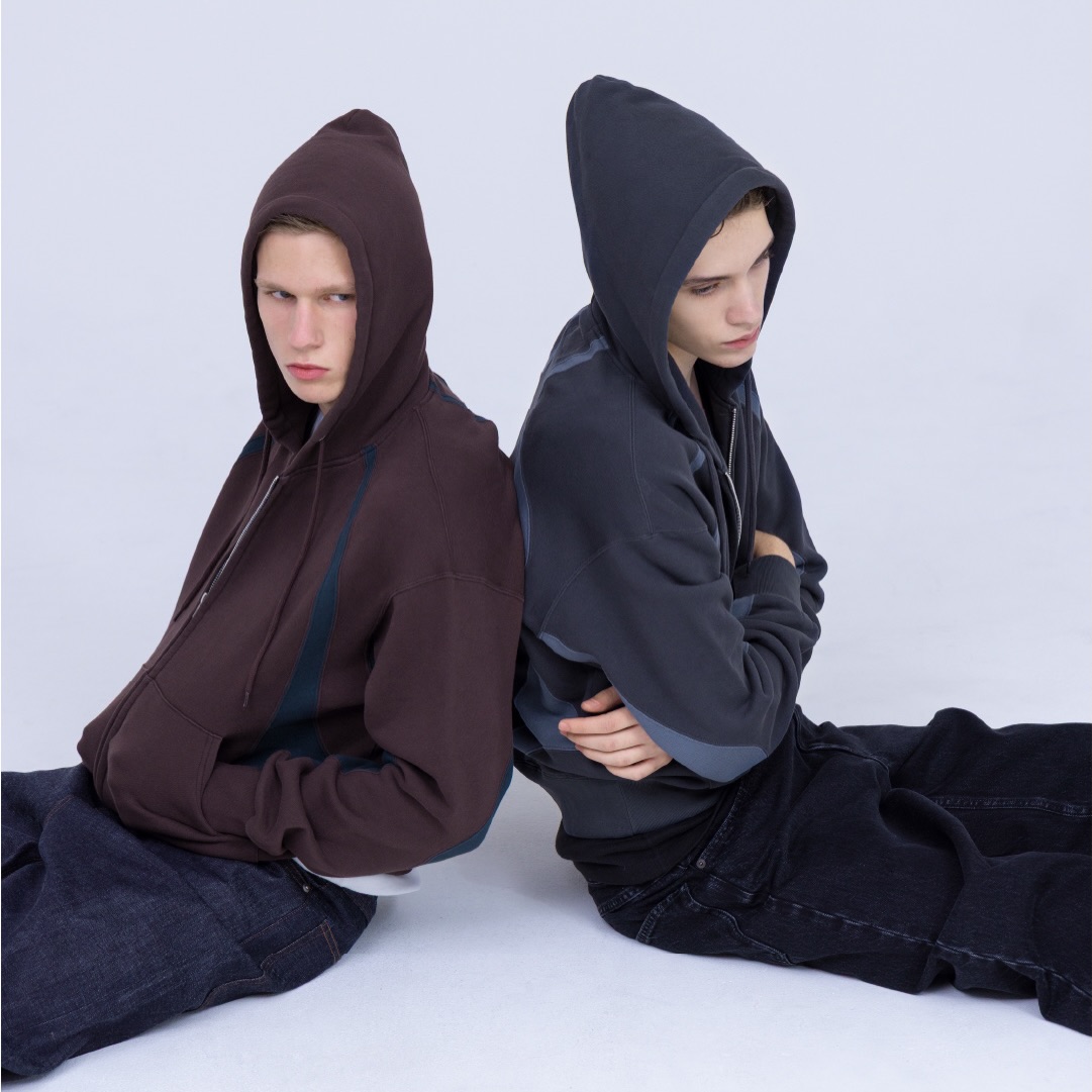 Russell Athletic × NVRFRGT ジップ フーディー NVRFRGT（ネヴァーフォーゲット） パーカー 「Russell Athletic