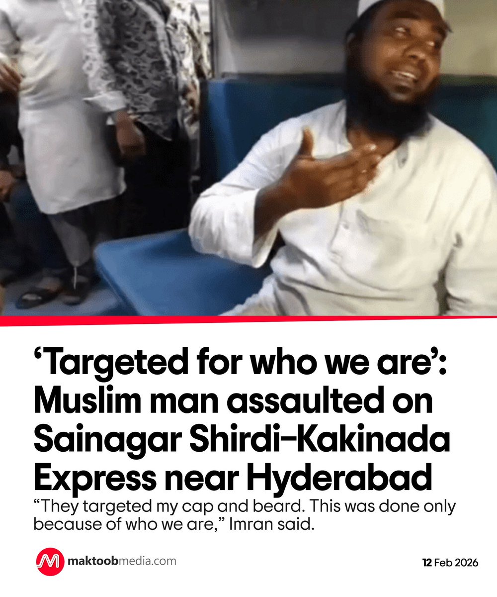 “They targeted my cap and beard. This was done only because of who we are,” Imran said.

maktoobmedia.com/india/targeted…