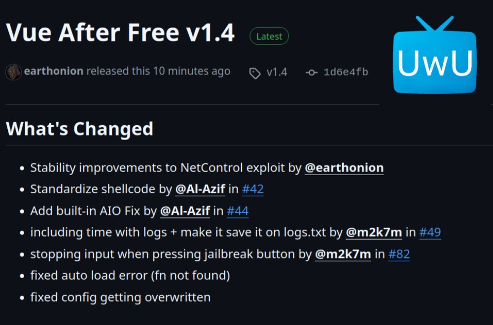 Vue v1.4 released by earthonion, bringing big stability improvements for 12.50/12.52/13.00 and other fixes.
github.com/Vuemony/vue-af…