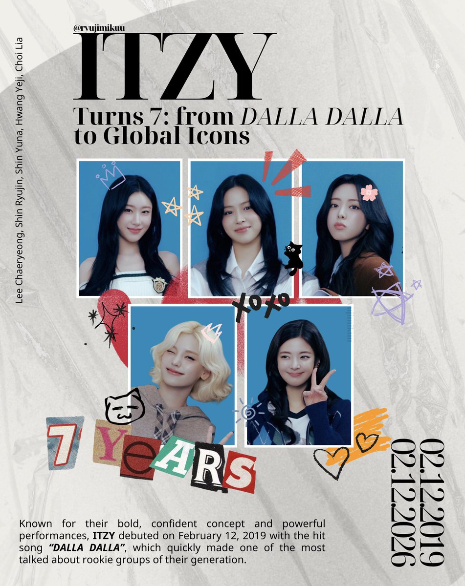 HAPPY ITZY 7TH ANNIVERSARY! 🎉 #ITZY #MIDZY @ITZYofficial #있지