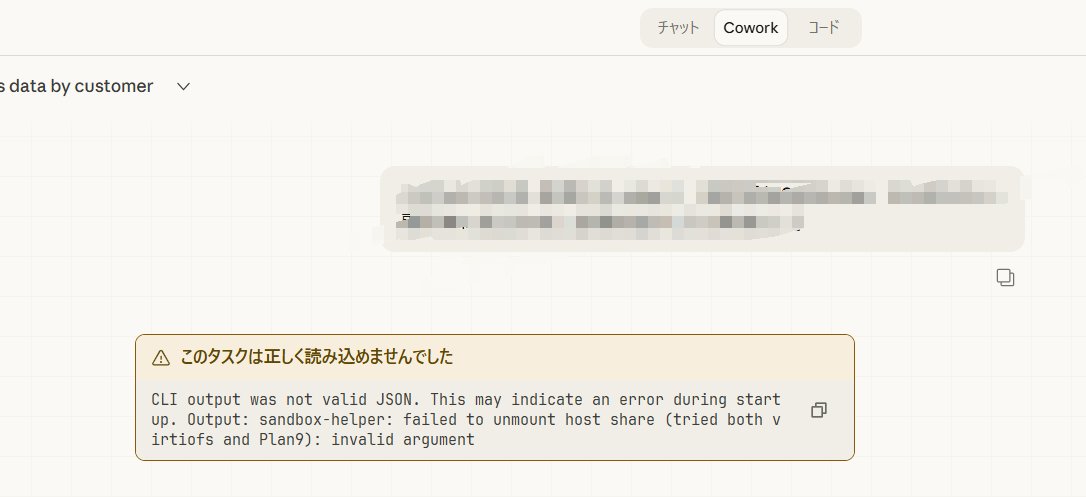Claude Cowork 日本語で話してくれないかな。