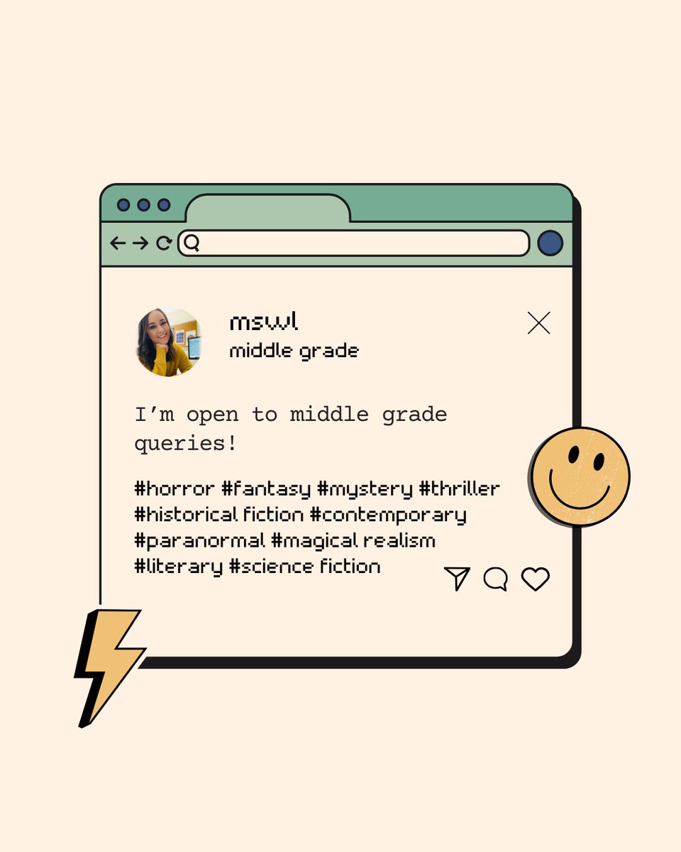 _ashleedani's tweet image. SURPRISE!
✨ I'm open to middle grade queries ✨
#MSWL
