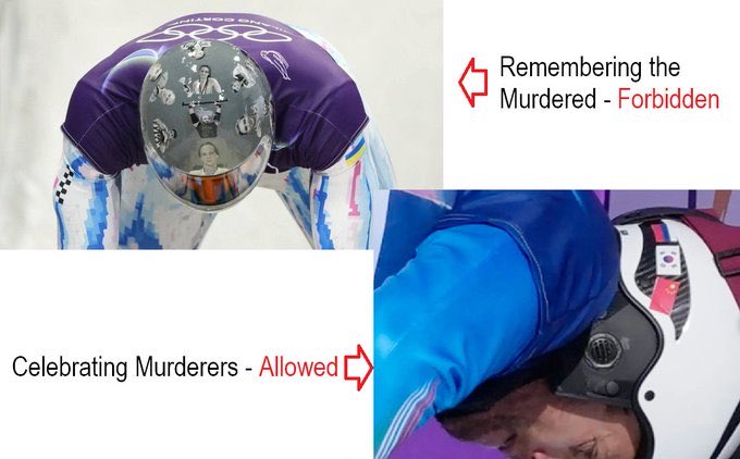 Atacms_4_Ukr's tweet photo. @iocmedia @YiannisExarchos Watching all the drones at #MilanoCortinaOlympics2026 only REMINDS me how #TerrorStateRussia murders Ukrainians every day in their illegal invasion to genocide Ukraine.
But IOC thinks remembering murdered Ukrainian athletes & Olympians is “political”. IOC is soaked in 🇷🇺 blood$. https://t.co/QzySHjlmyM