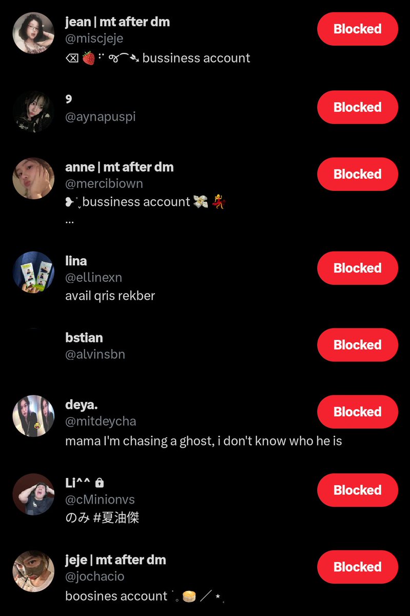 dduskwire's tweet image. be aware sama akun-akun di bawah yaa tmntmn, langsung di block aja!