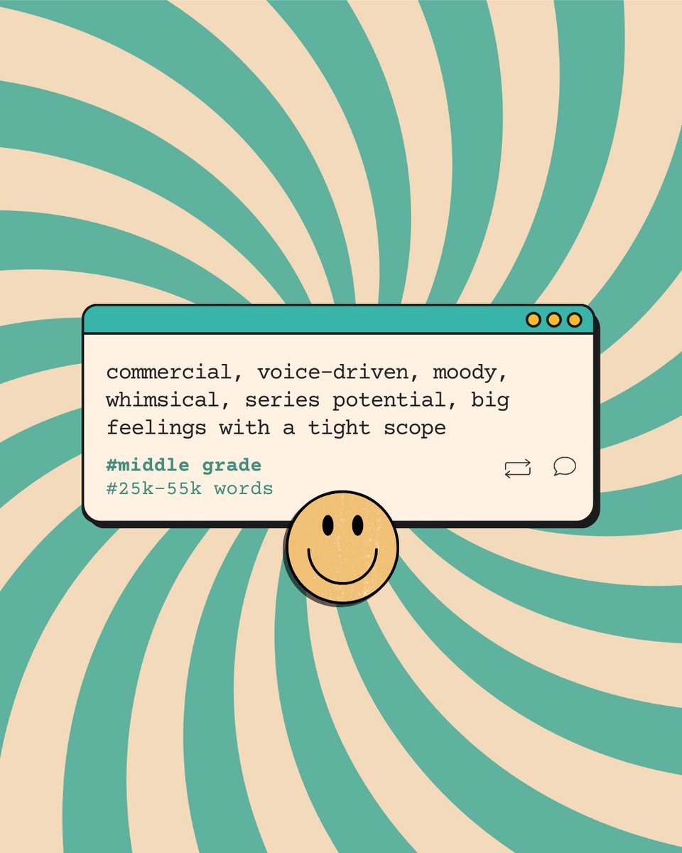 _ashleedani's tweet image. SURPRISE!
✨ I'm open to middle grade queries ✨
#MSWL