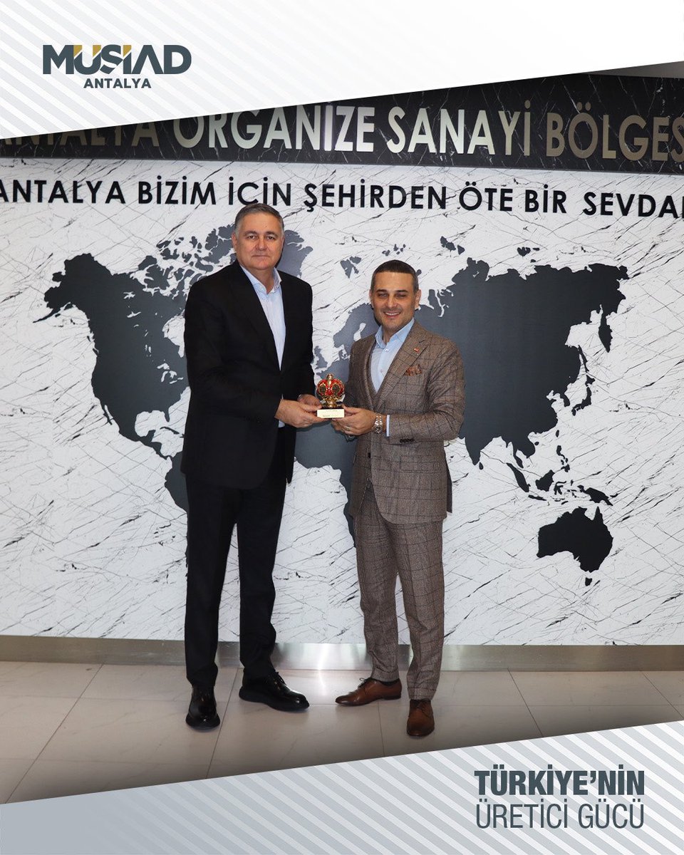 antalyamusiad's tweet photo. Antalya Organize Sanayi Bölgesi Başkanı Sayın Hasanali Gönen’i, yeniden başkan seçilmesi dolayısıyla Antalya MÜSİAD Başkanı Yusuf Akgül ve yönetim kurulu olarak ziyaret ettik.

Nazik ev sahipliği için teşekkür ediyor, güven tazeleyerek tekrar göreve seçilen Sayın Gönen’e yeni döneminde başarılar diliyoruz. 

@yusufakgul07 
@BurhanOzdemirTR 
@MUSIAD