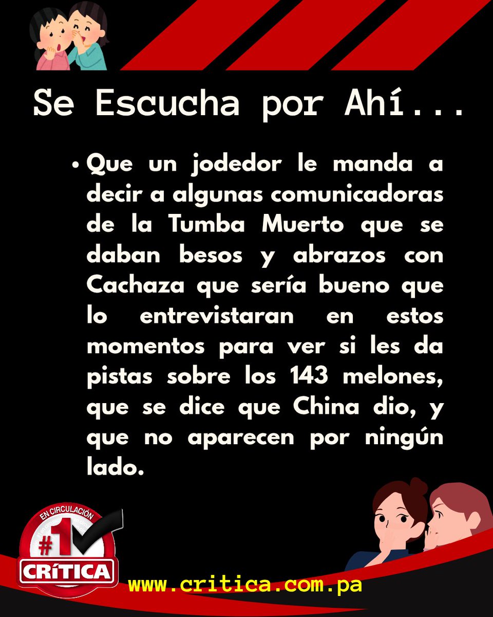 #GlosasCri Se escucha por ahí critica.com.pa/escucha/se-esc…