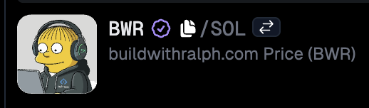 We're now verified on <a href="/GeckoTerminal/">GeckoTerminal</a> 🦎💕 $BWR

by the way... one of our users is using GeckoTerminal API to build a.......

geckoterminal.com/solana/pools/3…