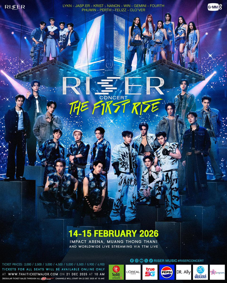 #JTSchedule l  RISER CONCERT: THE FIRST RISE 

📅 :13, 14, 15, FEBRUARY 2026
📍 : IMPACT ARENA

• <a href="/ChenRcj/">อันโดรเมด้า ชุน</a> • #จุงอาเชน • #JoongArchen •

📈 Let's Trend

⏰️ : 13.30 น. | 01.30 PM (GMT+7)

📅 13.02.2026 
🔑 : JASPER KINDLED FIRSTRISE
#️⃣ : RISERCONCERTD1

📅 14.02.2026
🔑 :
