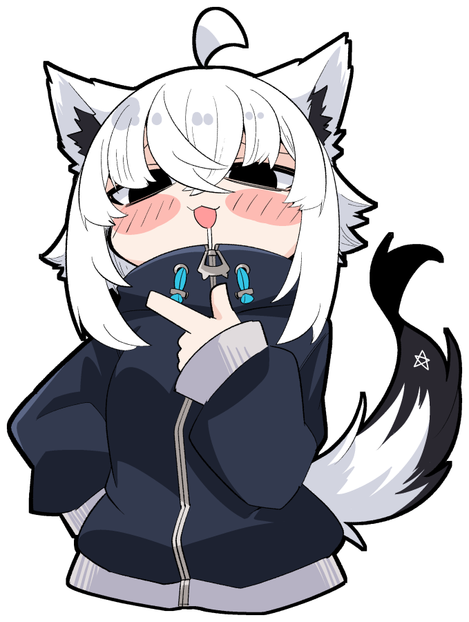 白上フブキ 「指さす先に推しがいるのを伝えてくるタイプの白上フブキさん #絵フブキ」|221(ﾂﾂｲﾁ)同人作家VTuber@月一で電子同人誌制作中のイラスト