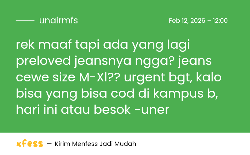UNAIR MENFESS (SEMUA BISA KIRIM MENFESS!) tweet media
