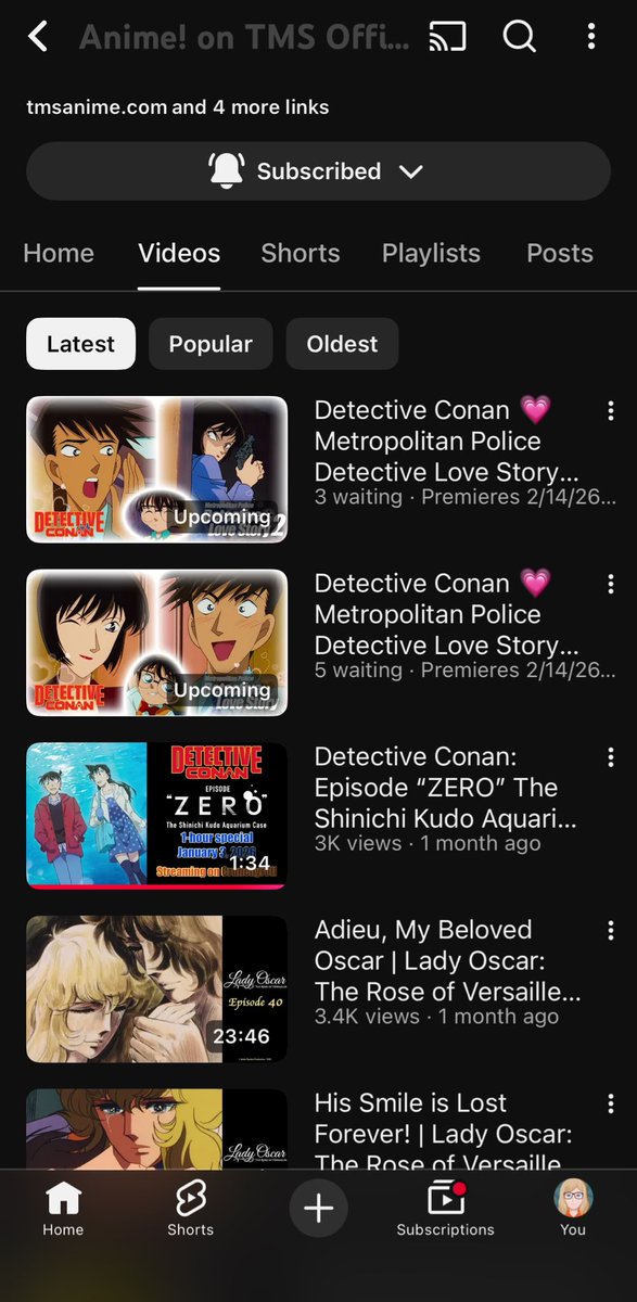 Mark your calendars everyone, we getting official episodes on YouTube again 😁 Just subbed sadly, but still 🙂