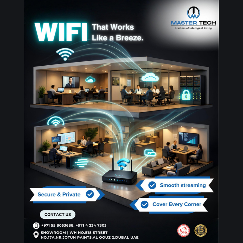 uaemastertech's tweet photo. Experience smooth streaming, secure connections and powerful coverage across every corner of your space. 
Designed for smart homes, smart offices and intelligent living.

📞 +971 55 805 3688 | +971 4 234 7303

#MasterTech #SmartConnectivity #SmartLiving #IntelligentLiving https://t.co/T5BaHw44em