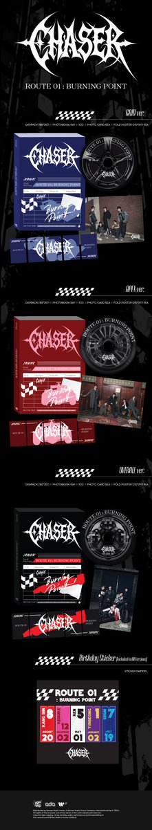 CHASER_ofcl's tweet photo. [📢]
CHASER 1ST MINI ALBUM 【ROUTE 01 : BURNING POINT】

💿 Pre-order : 2026.02.12 (THU) 14:00PM (KST)
☑️ Naturally Music
🔗https://t.co/YJhhLaTaFV
☑️ 위드뮤
🔗https://t.co/kPJutLAenP
☑️ 에버라인 
🔗https://t.co/qmpdBhh0xx
☑️ NYMUSIC
🔗https://t.co/syxKYT4Xo6

#체이서 #CHASER https://t.co/WaK2Xi3mIo