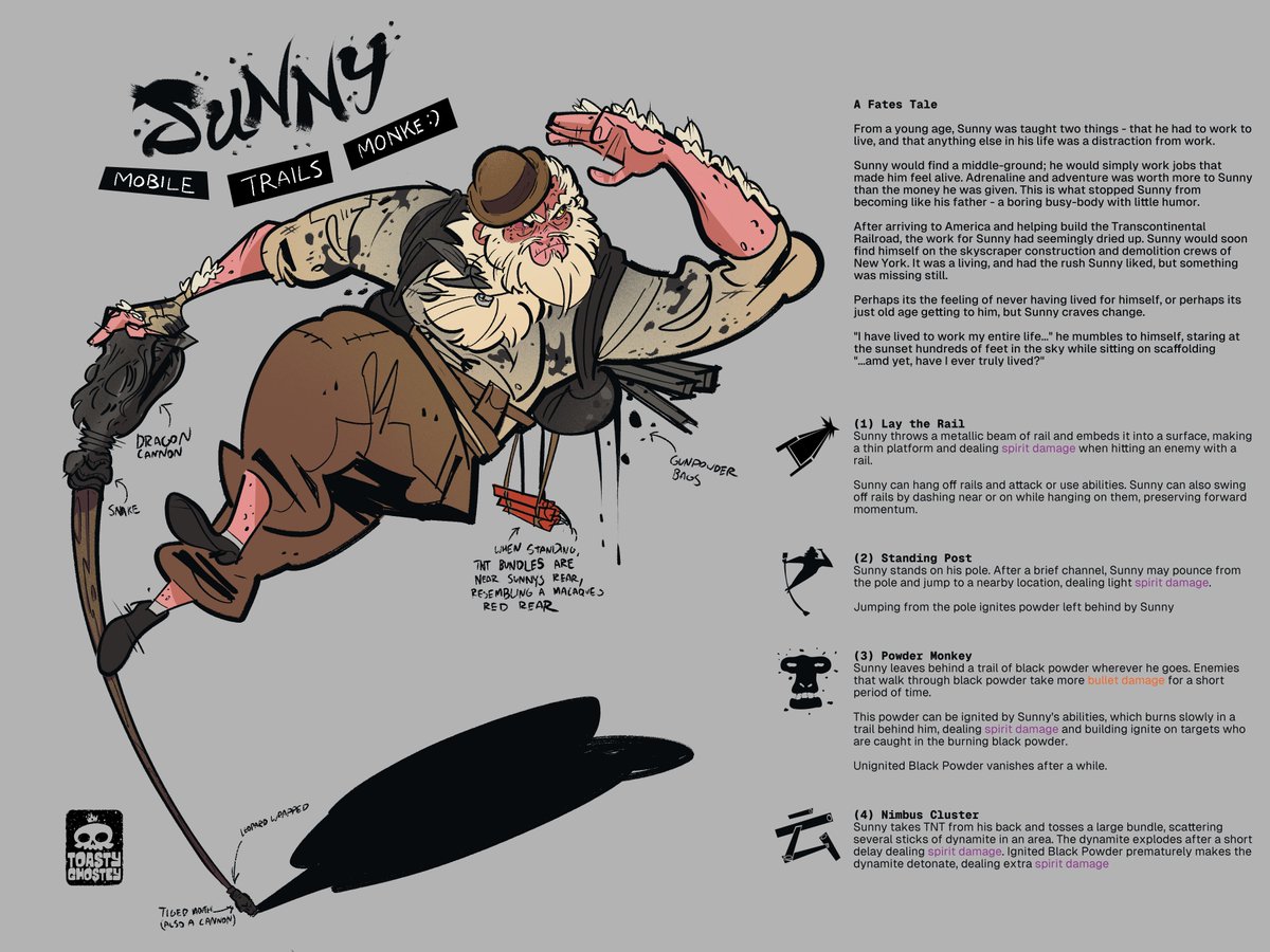 ToastyGhostey's tweet image. Deadlock doesnt have Sun Wukong in it like all the cool MOBA kids do, so heres my take on Sun Wukong in Deadlock