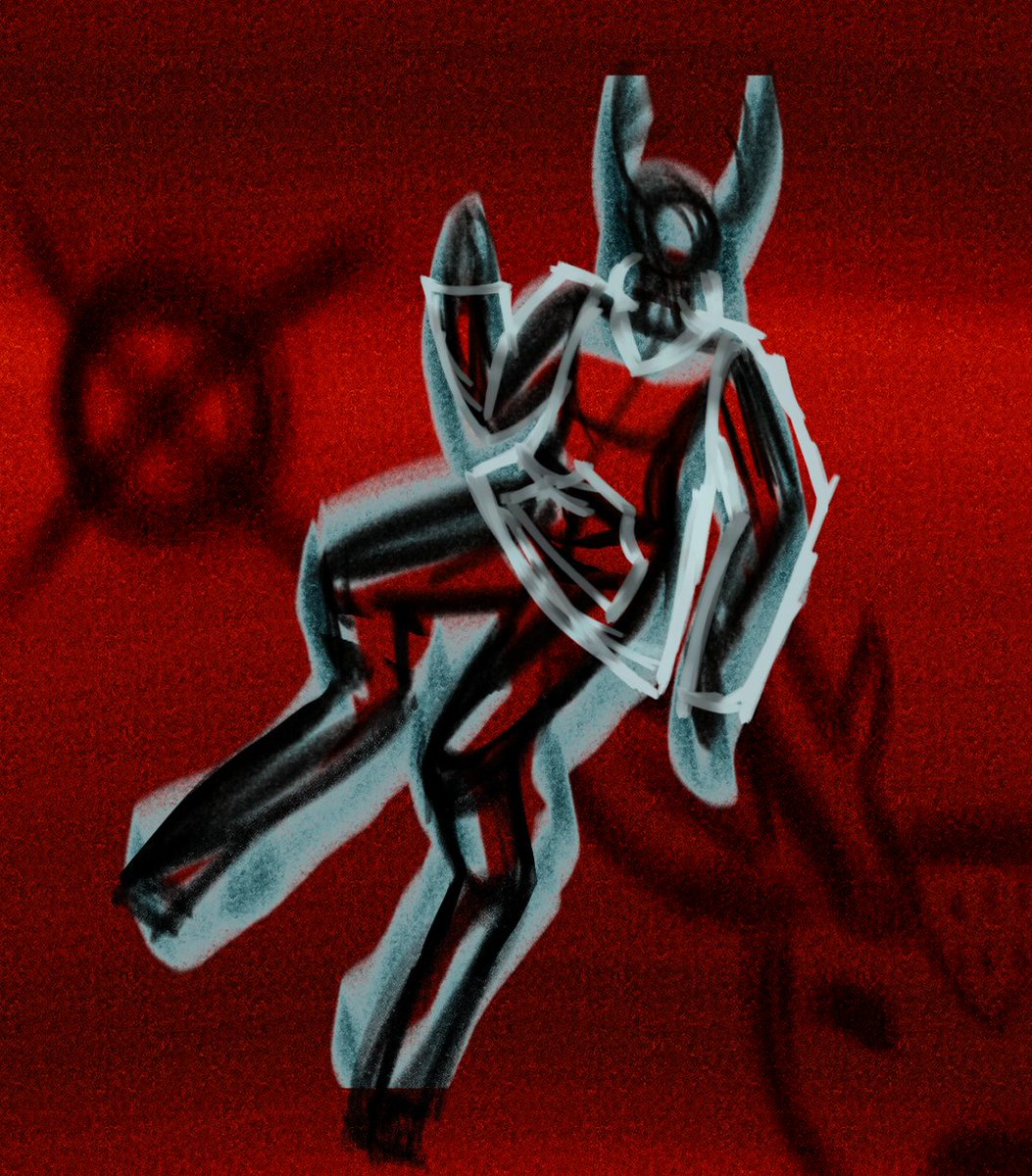 the creechur 

(plus a wip I'm mad at cause I can't figure out how my fuckass character's legs work)