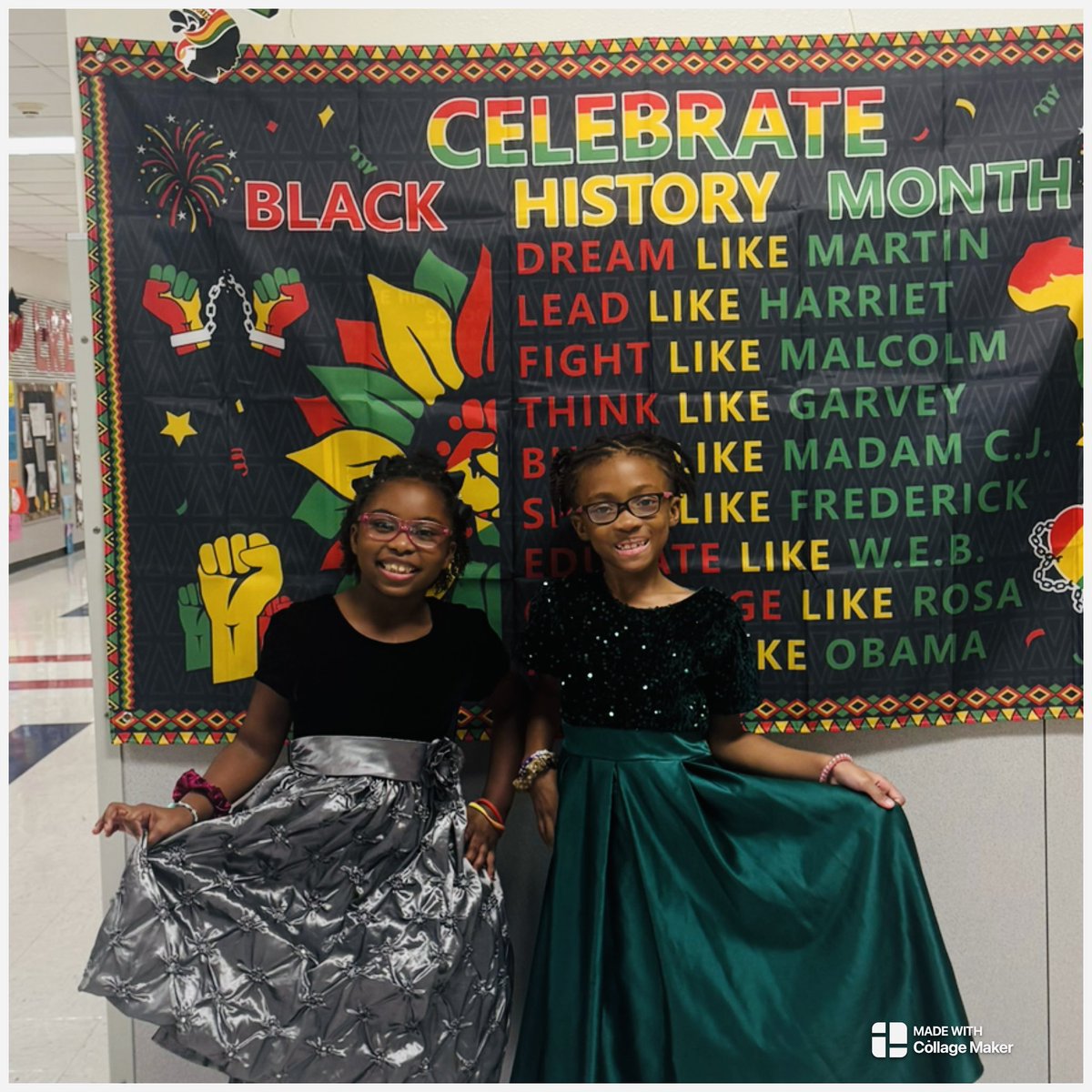 LRELonghorns's tweet image. Two of our leading ladies from our African American program this evening!  So proud of our amazing students for their powerful African American History Month performance! ❤️🖤💚 @cedarhillisd 
#UnityIsPower #InspiringTheFuture #StudentShowcase #ProudMoment