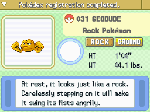 nutbuster0's tweet photo. oh yeah i caught this shiny geodude blind &amp; casually in pokemon platinum, so epic https://t.co/QXAJ7q9tge