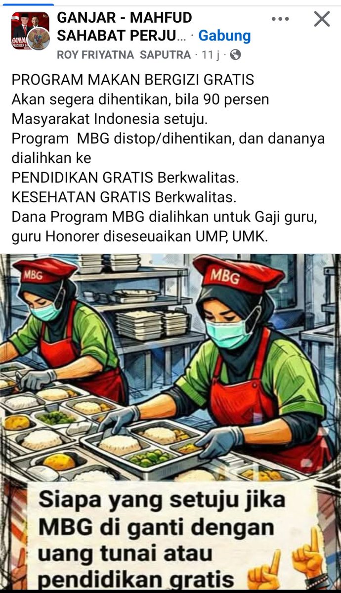 Ghurem2's tweet photo. Saya sih
SETUJUUUUU...👍🔥 https://t.co/Vb3Km71Z7u