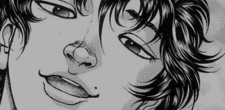 Eyes widen.

Head turning to the Zenin with a slight look of surprise.

“You’re fast…. Cool.”

The Hanma blood within the warrior begins affecting him, his lust for battle rising.

“You kind of look like a bitch though.”