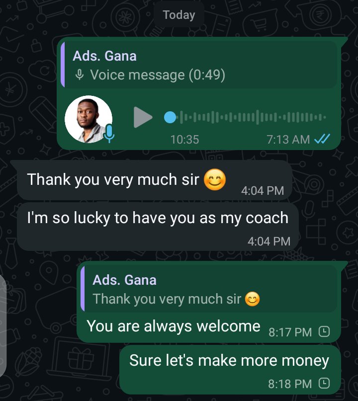 Gana is one of my students whom I shared value with and he was grateful. You can't be in my circle ⭕ and still as an Affiliate Marketer on <a href="/grodital/">Grodital</a>.